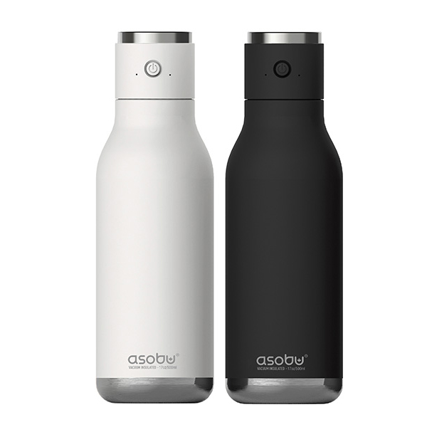 בקבוק תרמי נירוסטה חם/קר משולב עם רמקול Bluetooth במכסה מבית ASOBU