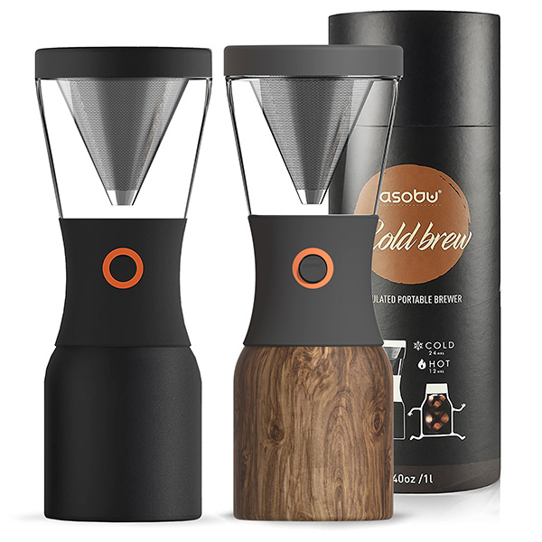 Coldbrew מכשיר חליטת קפה להכנת משקה קר משולב עם מיכל תרמי נירוסטה מבית ASOBU