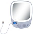 רמקול Bluetooth משולב עם דיבורית, מראה, תאורת לדים הקפית