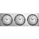 שעון קיר אנלוגי קנבס בינלאומי Tel-Aviv London New York אפור