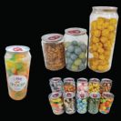 פחית שקופה עם מילוי לפי בחירה