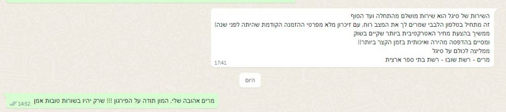 המלצה על שירות גיפט סטוק - רשת שובו 