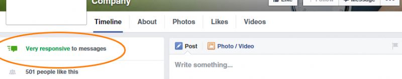 דף פייסבוק פעיל לדוגמא