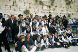 Guests from France celebrating in a collective Bar Mitzvah at the Wailing Wall Thank you to Chai Foundation