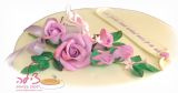 זר ורדים מפוסל מסוכר להנחה על עוגות יום הולדת, יום נשואין, עוגות בת מצווה ועוד