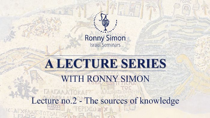 Video lecture no.2 - The sources of knowledge
