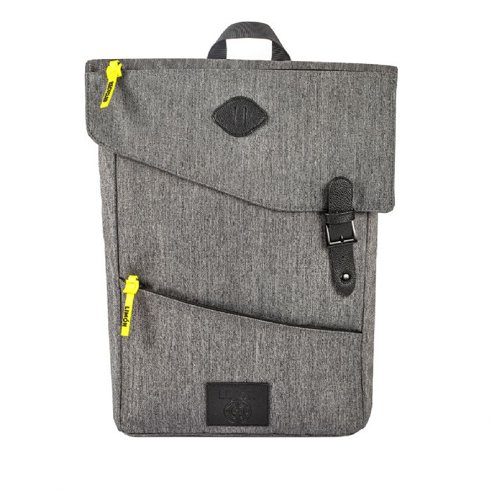 תיק גב למחשב נייד אפור מלאנז' עד 15.6 אינץ' עשוי חומרים ממוחזרים מבית המותג LIMON