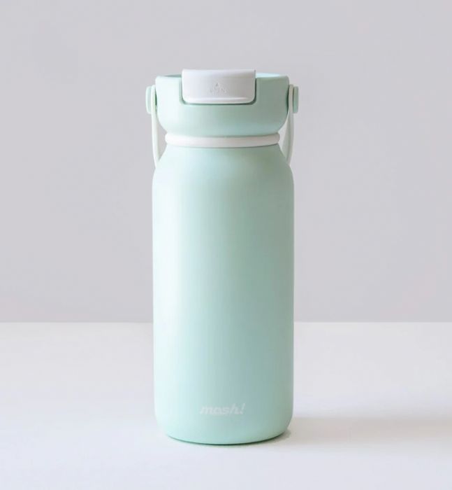 בקבוק תרמי עם ידית וקש 630 מ"ל