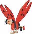 צעצועי עץ-מובייל-חיפושית מעופפת- 0603 -WOODEN TOYS