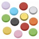 100 פקקי כתר צבעוניים 26 מ"מ Colored 26 mm crown caps 100 pcs