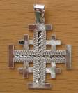 JCS1 Silver Jerusalem Cross