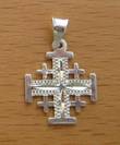 JCS3 Silver Jerusalem Cross