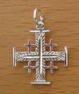 JCS4 Silver Jerusalem Cross