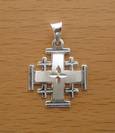 JCS11 Silver Jerusalem Cross