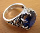 TR1b  Blue Sapphire Ring