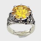 TR1y  Yellow Topaz Ring