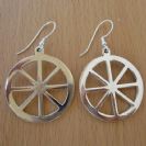 Icthus Wheel Earrings