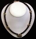 Black Onyx Rose Necklace