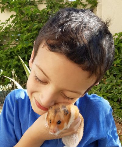 קרנית בן ישר מטפלת רגשית בעזרת בעלי חיים