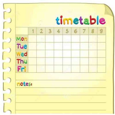 Time table
