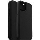 כיסוי OtterBox Strada שחור לאייפון 12 מיני (5.4 אינצ') - ארנק אופנתי מעור אמיתי עם כיס לכרטיס אשראי/מזומן