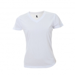 חולצת דרייפיט לבנה קצרה להדפסה