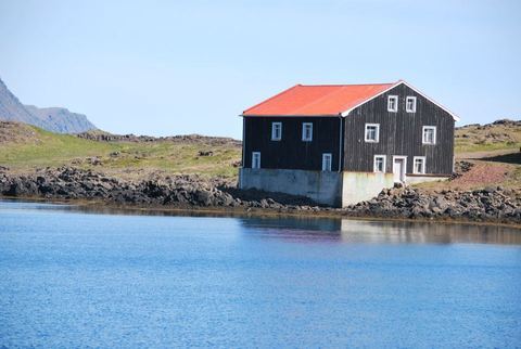 בית עץ ליד הים-איסלנד