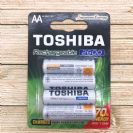 4 סוללות נטענות TOSHIBA AA 2600mAh
