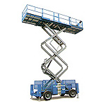 במות הרמה מספריים דיזל 4X4 עם מייצבים