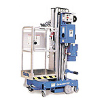 מתקן הרמה אנכי בדחיפה ידנית