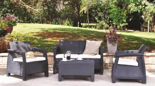 מערכת ישיבה קורפו למרפסת ולגינה מבית כתר