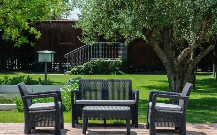 סט מערכת ישיבה לגינה 4 חלקים דגם טאריפה