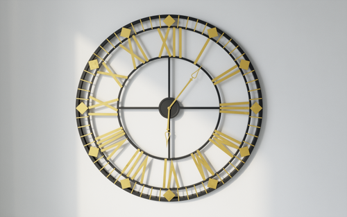שעון קיר גדול מעוצב דגם אורלנדו Razco