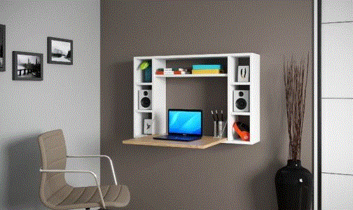 שולחן מחשב תלוי מתקפל חדשני דגם אריזונה Razco