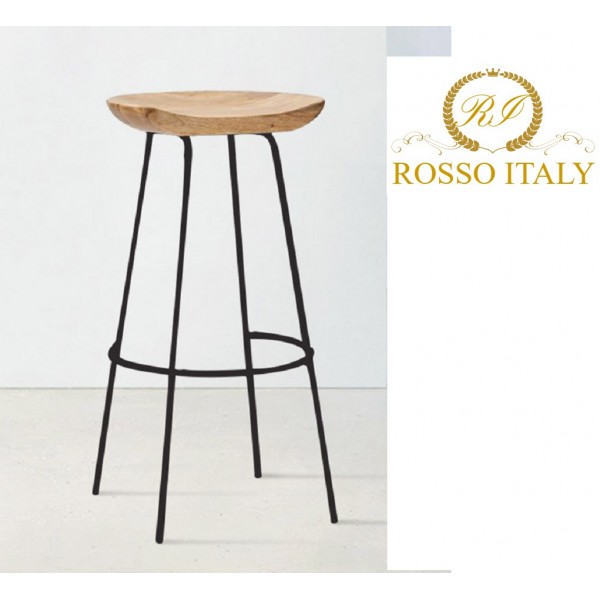 מארז זוג כסא בר מעץ אורן פיני ROSSO ITALY דגם: MSH-5-76