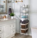 מתקן 6 מדפים למקלחת לאחסון קל נוח עשוי ממתכת חזקה דגם BTH-03484 מבית honey can do ארה"ב