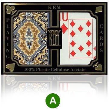 אזל במלאי, קלפים KEM פלסטיק איכותי לפוקר 21