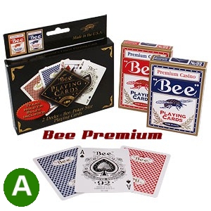 אזל במלאי, קלפים BEE 92 פרימיום איכותי לפוקר ברידג' ורמי