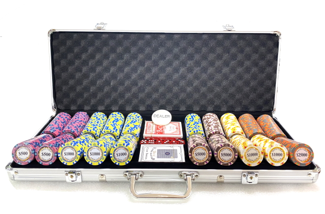 ערכת פוקר 500 חימר ערכים גבוהים מונטה קרלו 14 גרם