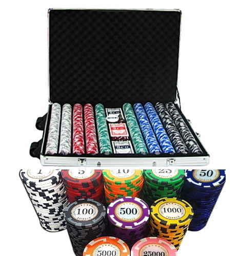 מזוודה SPIN POKER פוקר 1000 ז 'יטון
