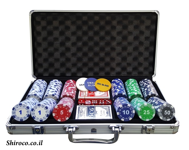 אזל במלאי, מזוודה 300 11.5 גרם דייס עם ערכים