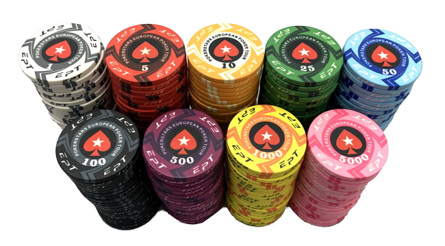 ז'יטונים EPT קרמיים STARS 2020