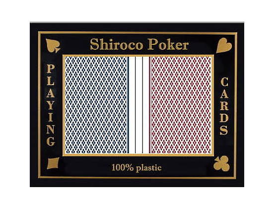 קלפים 100% פלסטיק לרמי ברידג' (זוג)