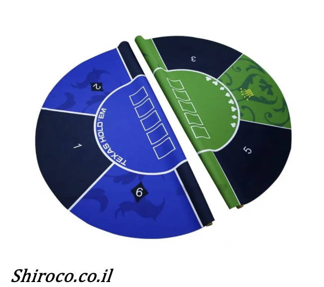 טופ גומי לשולחן קלפים 1.20 עגול