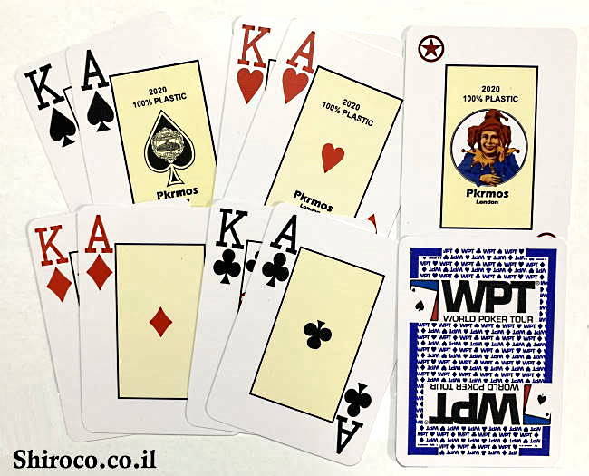 מבצע ענק - קלפים לפוקר WPT SILVER (ליחידה)