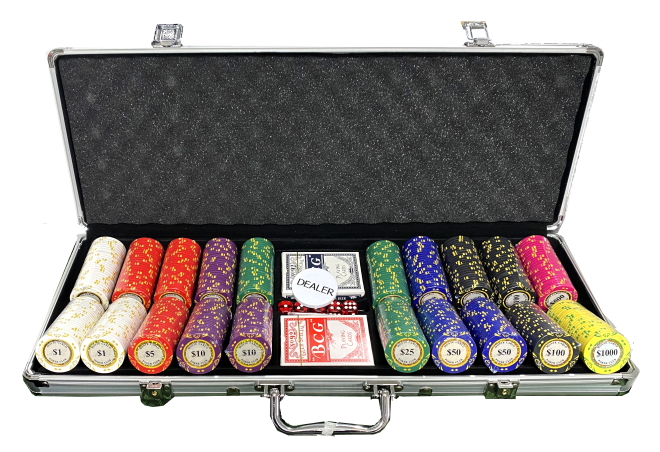 מזוודת פוקר 500 חימר דיאמונד 14 גרם