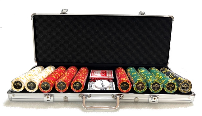 מבצע - אחרונים במלאי, מזוודת פוקר 500 חימר רויאל 13 גרם