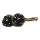 סיכת קליפ צר שני פרחים