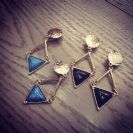 עגיל קליפס משולש נופל