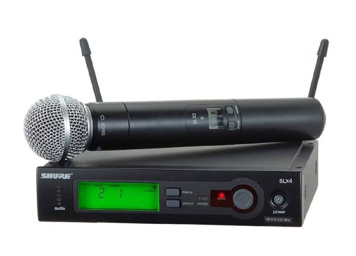 מערכת SLX אלחוטית עם מיקרופון-יד דינמי Shure SLX24E/SM58